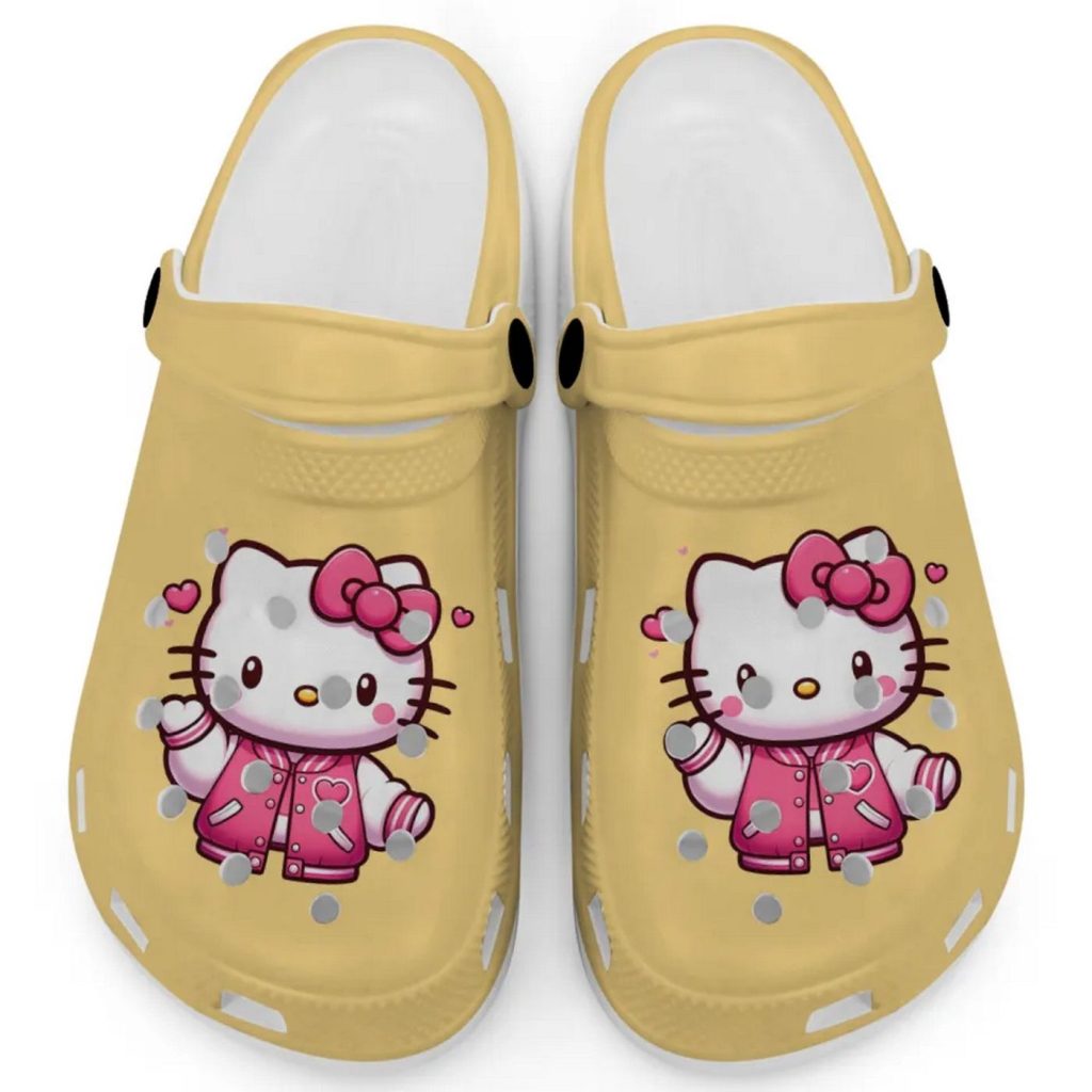 Hello Kitty Wear Pink Bomber Citrus Clogs For Kids And Adults Fast Shipping Hello Kitty Wear Pink Bomber Citrus Clogs For Kids And Adults Fast Shipping