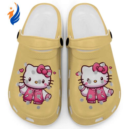 Hello Kitty Wear Pink Bomber Black Clogs For Kids And Adults Clogs For Kids And Adults Hello Kitty Wear Pink Bomber Citrus Clogs For Kids And Adults Fast Shipping