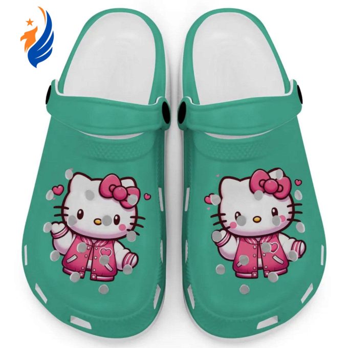 Hello Kitty Wear Pink Bomber Grass Clogs For Kids And Adults Hello Kitty Wear Pink Bomber Grass Clogs For Kids And Adults