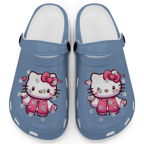 Hello Kitty Wear Pink Bomber Navy Clogs For Kids And Adults Clogs For Kids And Adults