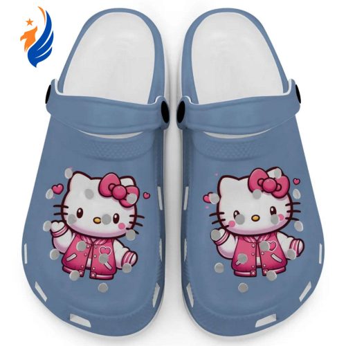 Hello Kitty Wear Pink Bomber Navy Clogs For Kids And Adults Clogs For Kids And Adults