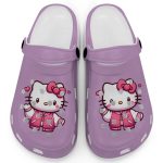 Hello Kitty Wear Pink Bomber Ochid Clogs For Kids And Adults Hello Kitty Wear Pink Bomber Ochid Clogs For Kids And Adults