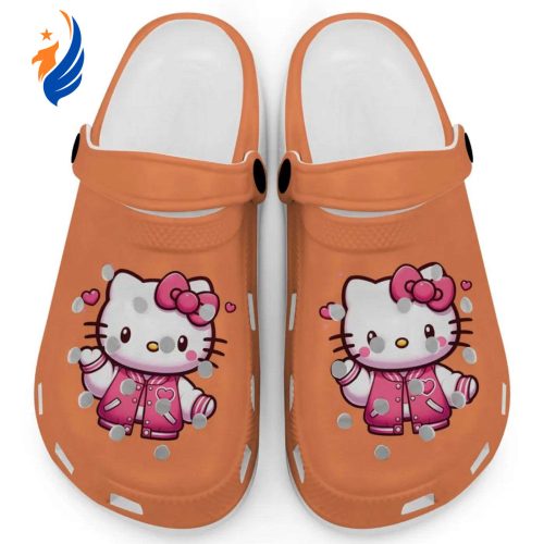 Hello Kitty Wear Pink Bomber Orange Clogs For Kids And Adults Fast Shipping