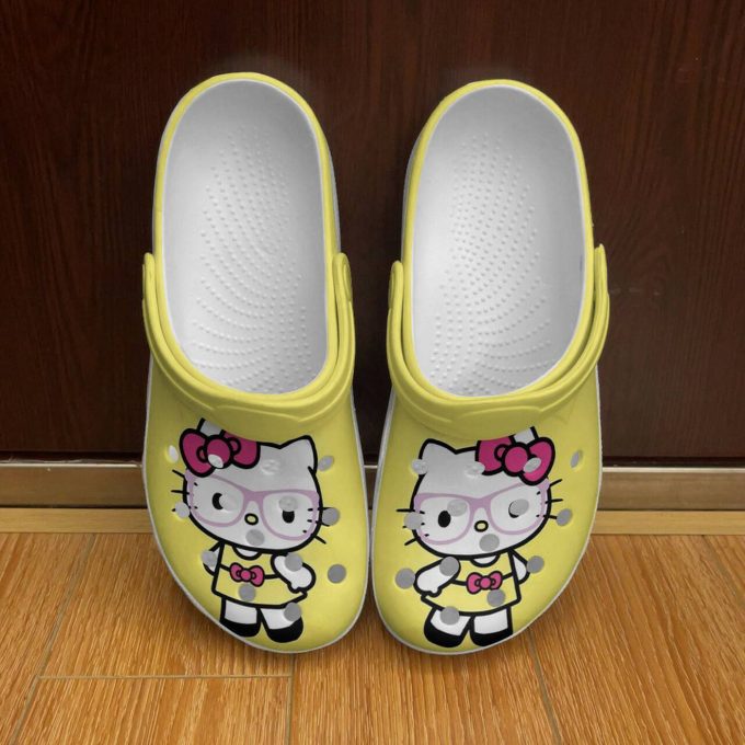 Hello Kitty x Pink Glasses So Cute Unisex Classic Clogs For Fans Unisex Gifts 2024