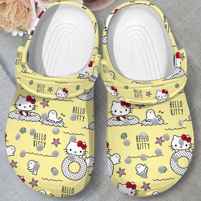 Hello Kitty Yellow Clogs For Kids And Adults