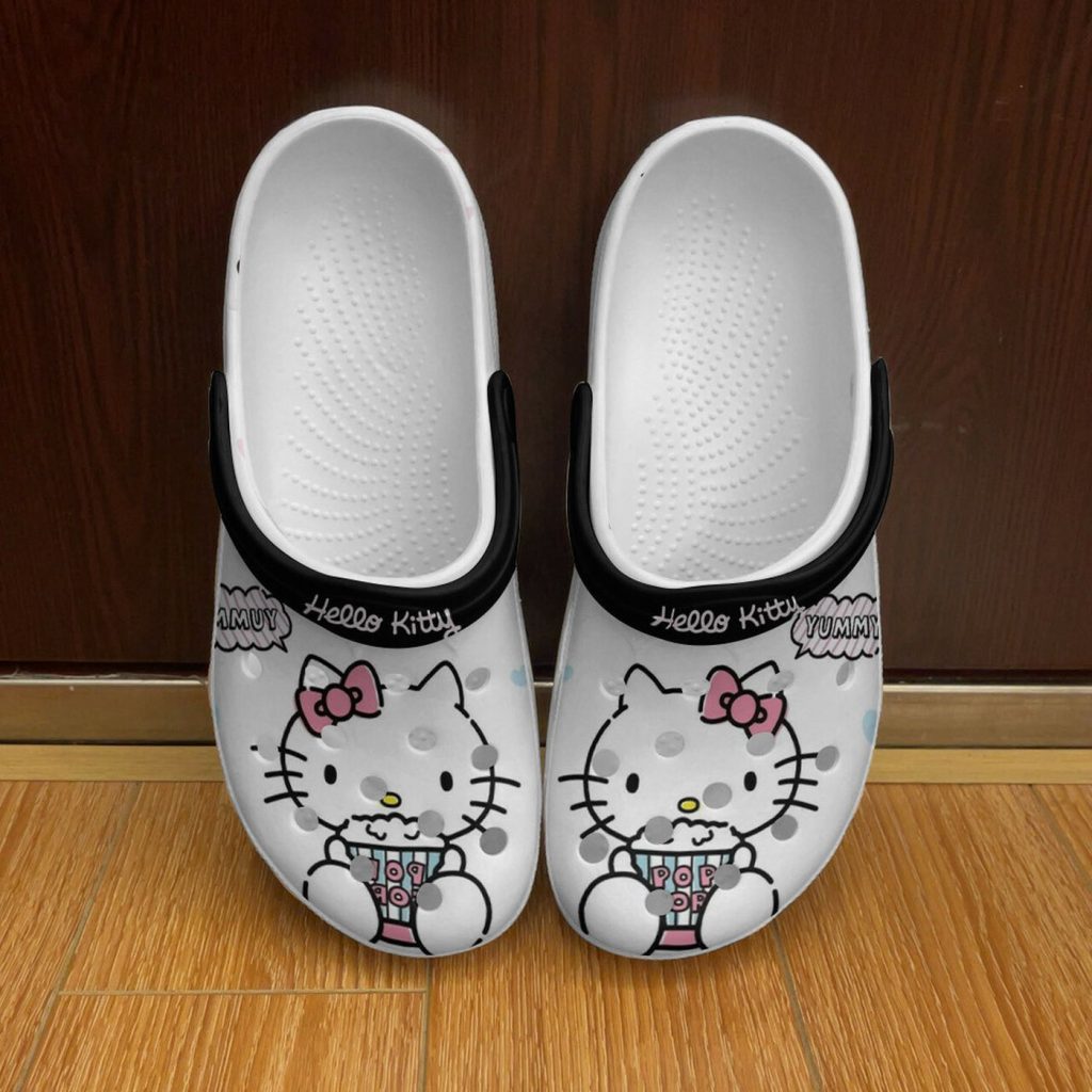 Hello Kitty Yummy Popcorns So Cute Unisex Classic Clogs For Fans Unisex Gifts 2024 Hello Kitty Yummy Popcorns So Cute Unisex Classic Clogs For Fans Unisex Gifts 2024