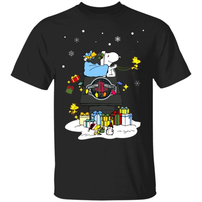 Houston Rockets Santa Snoopy Shirt – Wish You a Merry Christmas with Festive Style!