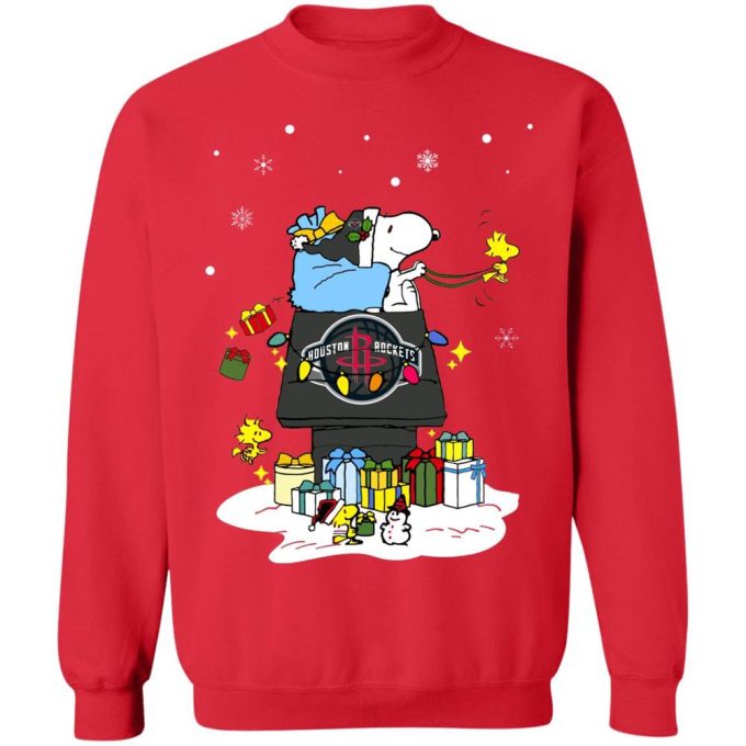 Houston Rockets Santa Snoopy Shirt – Wish You a Merry Christmas with Festive Style!