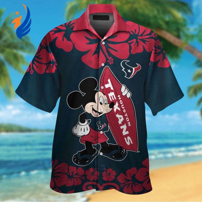Stylish Houston Texans & Mickey Mouse Hawaiian Shirt – Perfect for Fans Stylish Houston Texans & Mickey Mouse Hawaiian Shirt – Perfect for Fans
