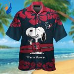 Get Festive with Houston Texans & Snoopy Hawaiian Shirt #2 – Perfect for Game Day or Beach Fun!
