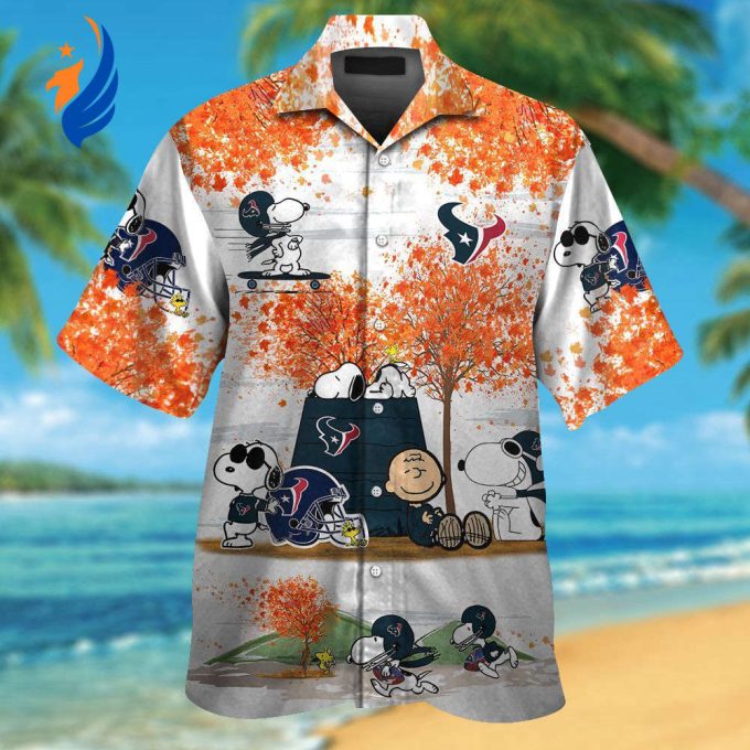 Houston Texans & Snoopy Hawaiian Shirt: Show your team spirit with this fun and stylish collaboration! Houston Texans & Snoopy Hawaiian Shirt: Show your team spirit with this fun and stylish collaboration!