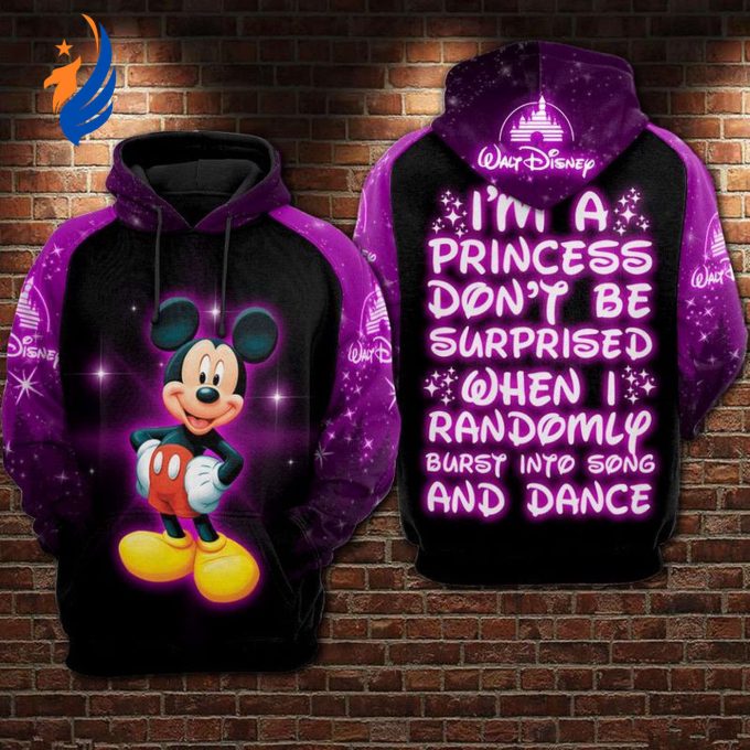 I Am a Disney Princess: Mickey Over Print 3D Hoodie Zip Hoodie – Magical and Fashionable! I Am a Disney Princess: Mickey Over Print 3D Hoodie Zip Hoodie – Magical and Fashionable!