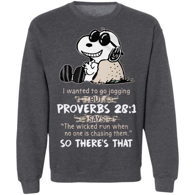 Shop the Trendy I Wanted to Go Jogging Snoopy Shirt – Perfect for Active Peanuts Fans!