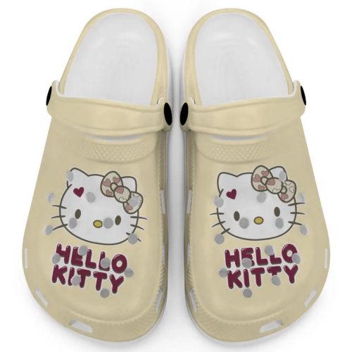 Icon Signature Hello Kitty Banana Clogs For Kids And Adults Fast Shipping