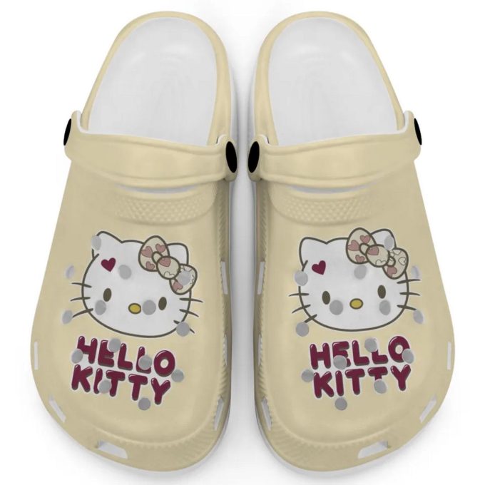 Icon Signature Hello Kitty Banana Clogs For Kids And Adults Fast Shipping