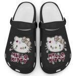 Icon Signature Hello Kitty Black Clogs For Kids And Adults