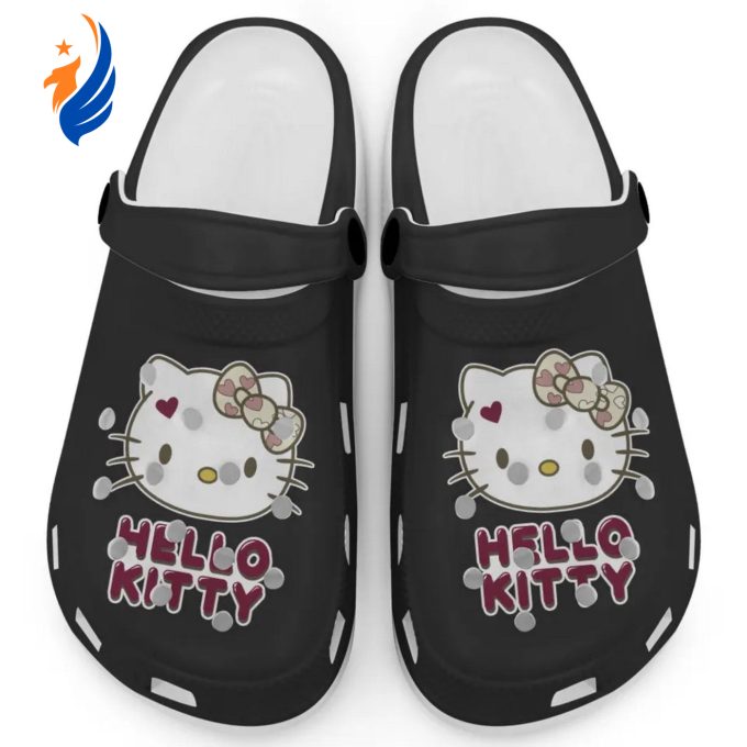 Icon Signature Hello Kitty Black Clogs For Kids And Adults Icon Signature Hello Kitty Black Clogs For Kids And Adults