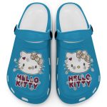 Icon Signature Hello Kitty Blue Clogs For Kids And Adults Fast Shipping Icon Signature Hello Kitty Blue Clogs For Kids And Adults Fast Shipping