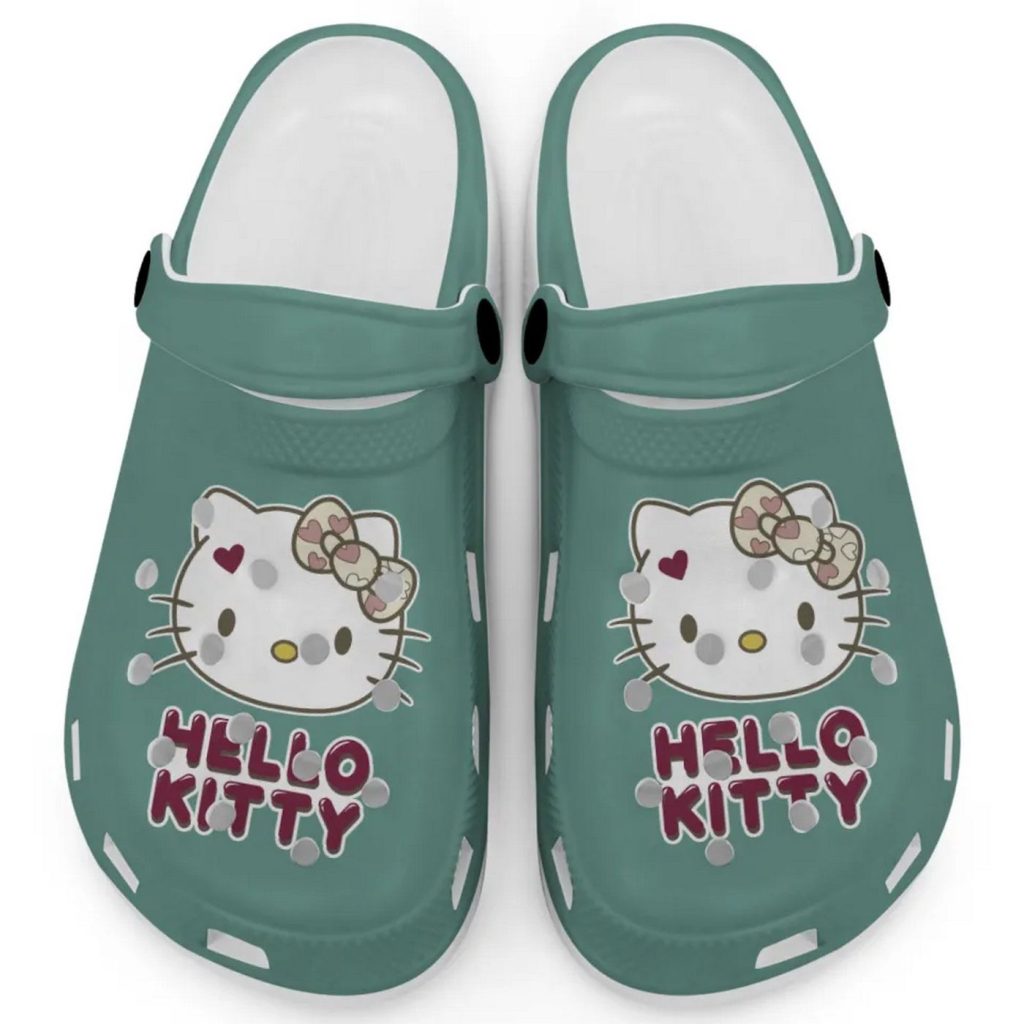 Icon Signature Hello Kitty Chalky Mint Clogs For Kids And Adults Fast Shipping Icon Signature Hello Kitty Chalky Mint Clogs For Kids And Adults Fast Shipping