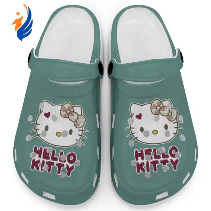 Icon Signature Hello Kitty Chalky Mint Clogs For Kids And Adults Fast Shipping Icon Signature Hello Kitty Chalky Mint Clogs For Kids And Adults Fast Shipping