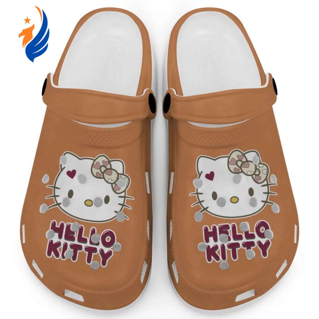 Icon Signature Hello Kitty Dark Orange Clogs For Kids And Adults Fast Shipping Icon Signature Hello Kitty Dark Orange Clogs For Kids And Adults Fast Shipping