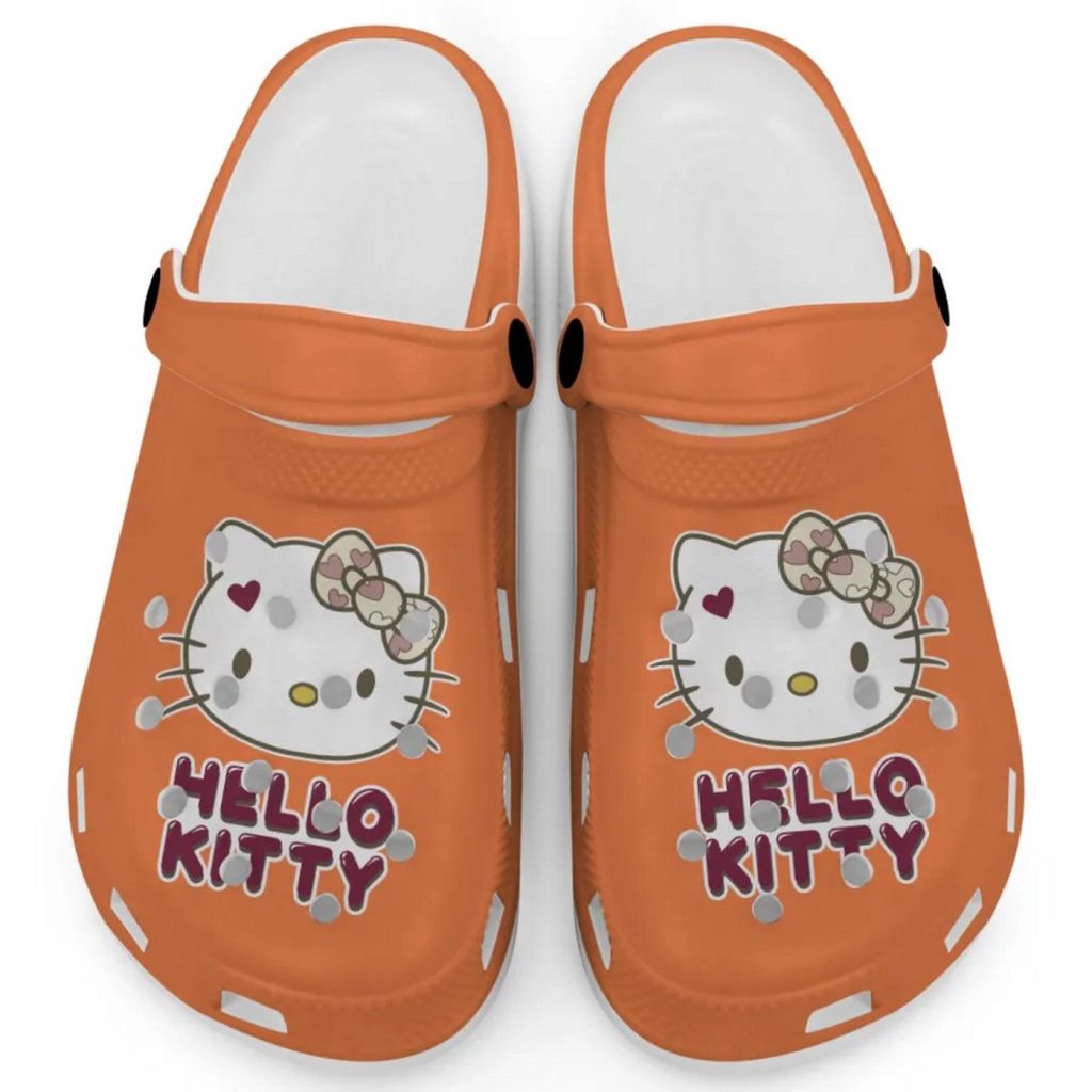 Icon Signature Hello Kitty Orange Clogs For Kids And Adults Icon Signature Hello Kitty Orange Clogs For Kids And Adults
