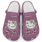Icon Signature Hello Kitty Violet Clogs For Kids And Adults Fast Shipping