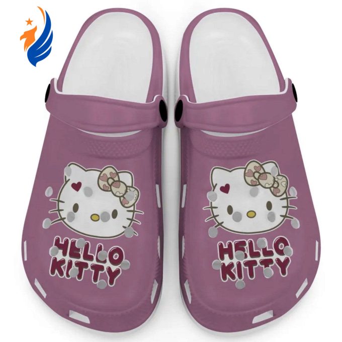 Icon Signature Hello Kitty Violet Clogs For Kids And Adults Fast Shipping Icon Signature Hello Kitty Violet Clogs For Kids And Adults Fast Shipping