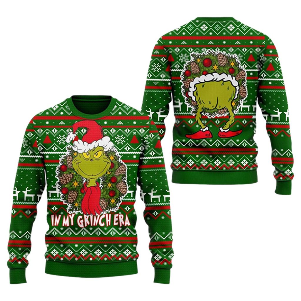 Get Festive in Style with the In My Grinch Era Ugly Sweater – Perfect for Christmas Parties & Holidays! – Gift for Men Women Get Festive in Style with the In My Grinch Era Ugly Sweater – Perfect for Christmas Parties & Holidays! – Gift for Men Women