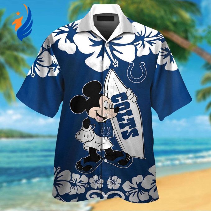 Get Game Day Ready with the Indianapolis Colts & Mickey Mouse Hawaiian Shirt – Limited Edition Fun!
