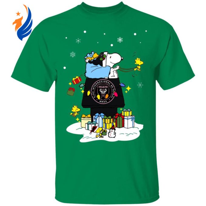 Spread Cheer with Inter Miami CF Santa Snoopy Christmas Shirt – Limited Edition Spread Cheer with Inter Miami CF Santa Snoopy Christmas Shirt – Limited Edition