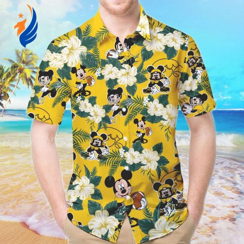 Iowa Hawkeyes & Mickey Mouse Hawaiian Shirt #2 – Show Your Team Spirit with this Unique Collaboration!