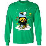 Iowa Hawkeyes Santa Snoopy Christmas Shirt – Festive and Fun Apparel for Hawkeyes Fans!