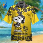 Iowa Hawkeyes & Snoopy Hawaiian Shirt #2: Stylish Fan Gear for Hawkeyes Supporters!