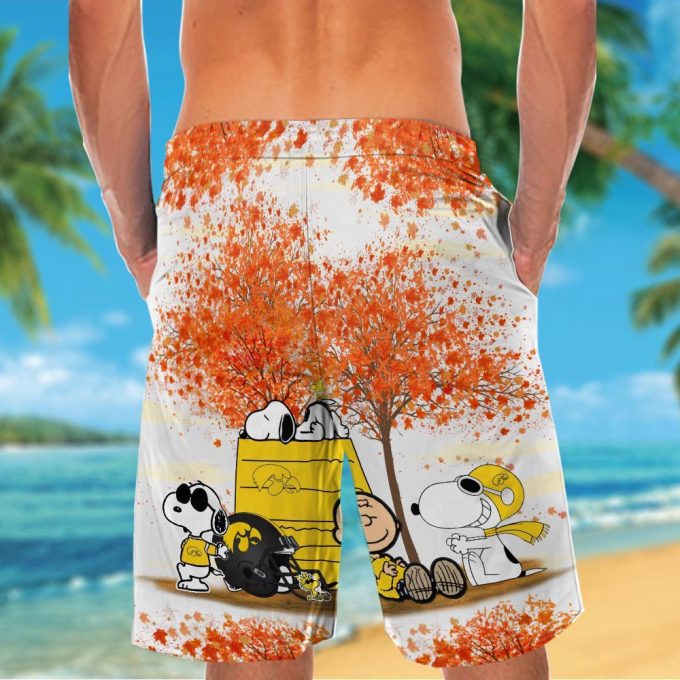 Iowa Hawkeyes & Snoopy Hawaiian Shirt #3: A Fun and Stylish Way to Show Your Team Spirit!
