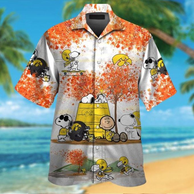 Iowa Hawkeyes & Snoopy Hawaiian Shirt #3: A Fun and Stylish Way to Show Your Team Spirit!
