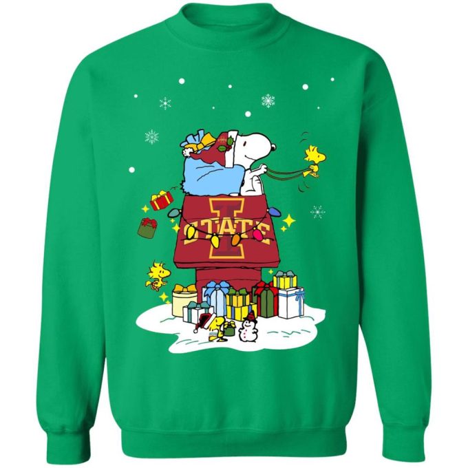 Iowa State Cyclones Santa Snoopy Shirt: Wish You a Merry Christmas – Get into the Festive Spirit!