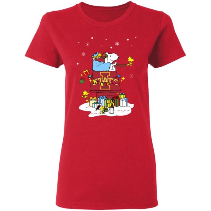Iowa State Cyclones Santa Snoopy Shirt: Wish You a Merry Christmas – Get into the Festive Spirit!