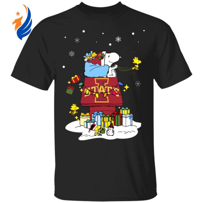 Iowa State Cyclones Santa Snoopy Shirt: Wish You a Merry Christmas – Get into the Festive Spirit!