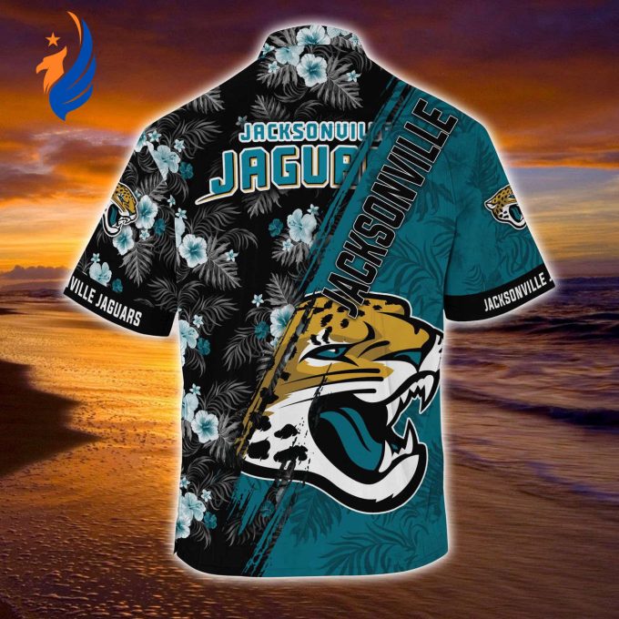 Show Your Team Spirit with Jacksonville Jaguars NFL-Summer Hawaii Shirt – Mickey and Floral Pattern for Sports Fans! TU33141 Show Your Team Spirit with Jacksonville Jaguars NFL-Summer Hawaii Shirt – Mickey and Floral Pattern for Sports Fans! TU33141