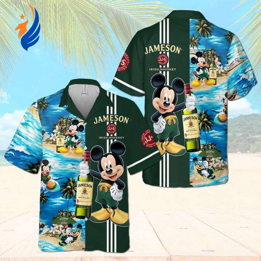 Fun & Stylish: Jameson Irish Whiskey Mickey Mouse Hawaiian Shirt – Perfect Blend of Whiskey Charm & Tropical Vibes! Fun & Stylish: Jameson Irish Whiskey Mickey Mouse Hawaiian Shirt – Perfect Blend of Whiskey Charm & Tropical Vibes!