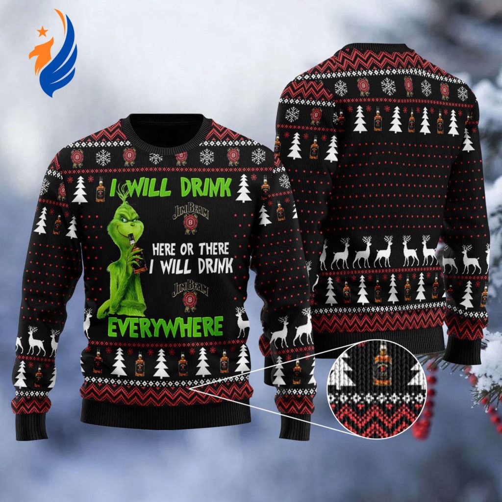 Get Festive with the Jim Beam Grinch Ugly Sweater: Perfect for Holiday Parties & Everywhere Else! Get Festive with the Jim Beam Grinch Ugly Sweater: Perfect for Holiday Parties & Everywhere Else!