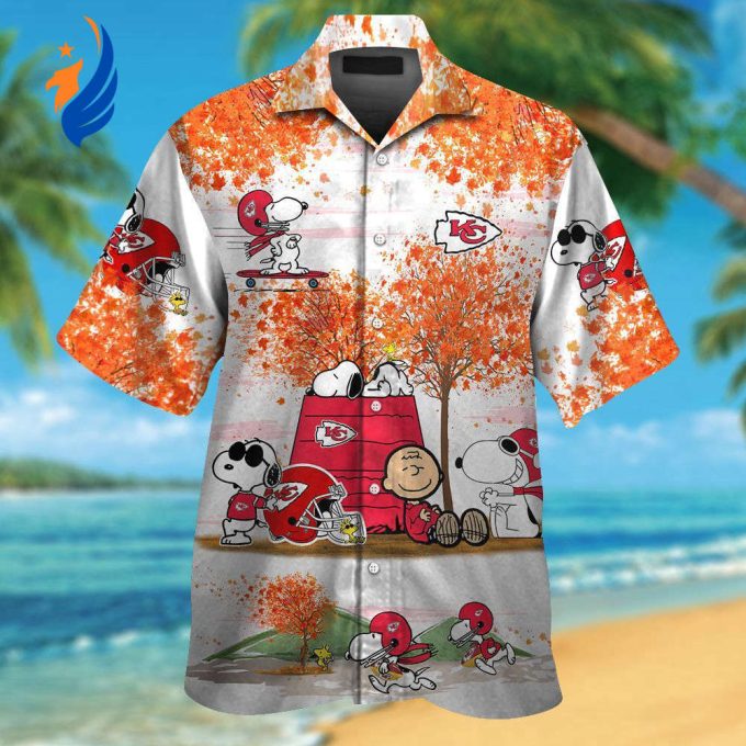 Kansas City Chiefs & Snoopy Hawaiian Shirt: Show Your Team Spirit with this Fun and Stylish NFL Collaboration!