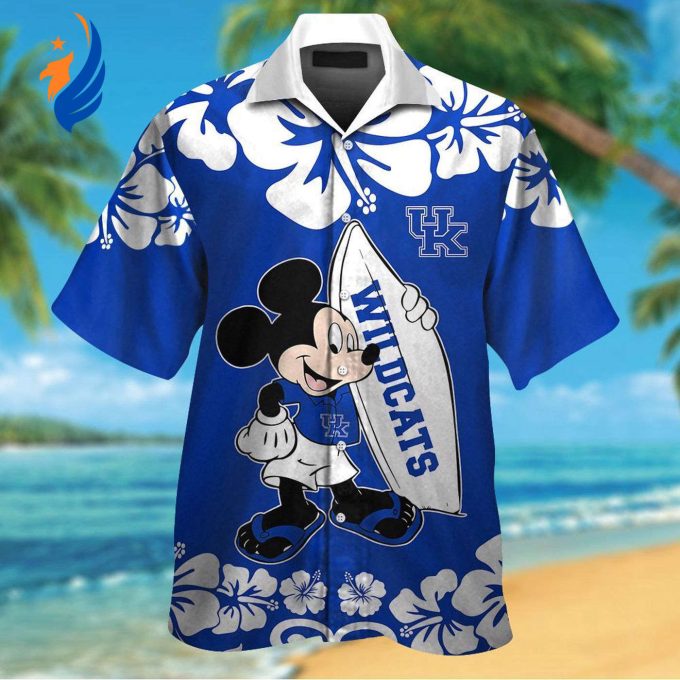 Kentucky Wildcats & Mickey Mouse Hawaiian Shirt #3 – Unique Fanwear for Disney and NCAA Enthusiasts