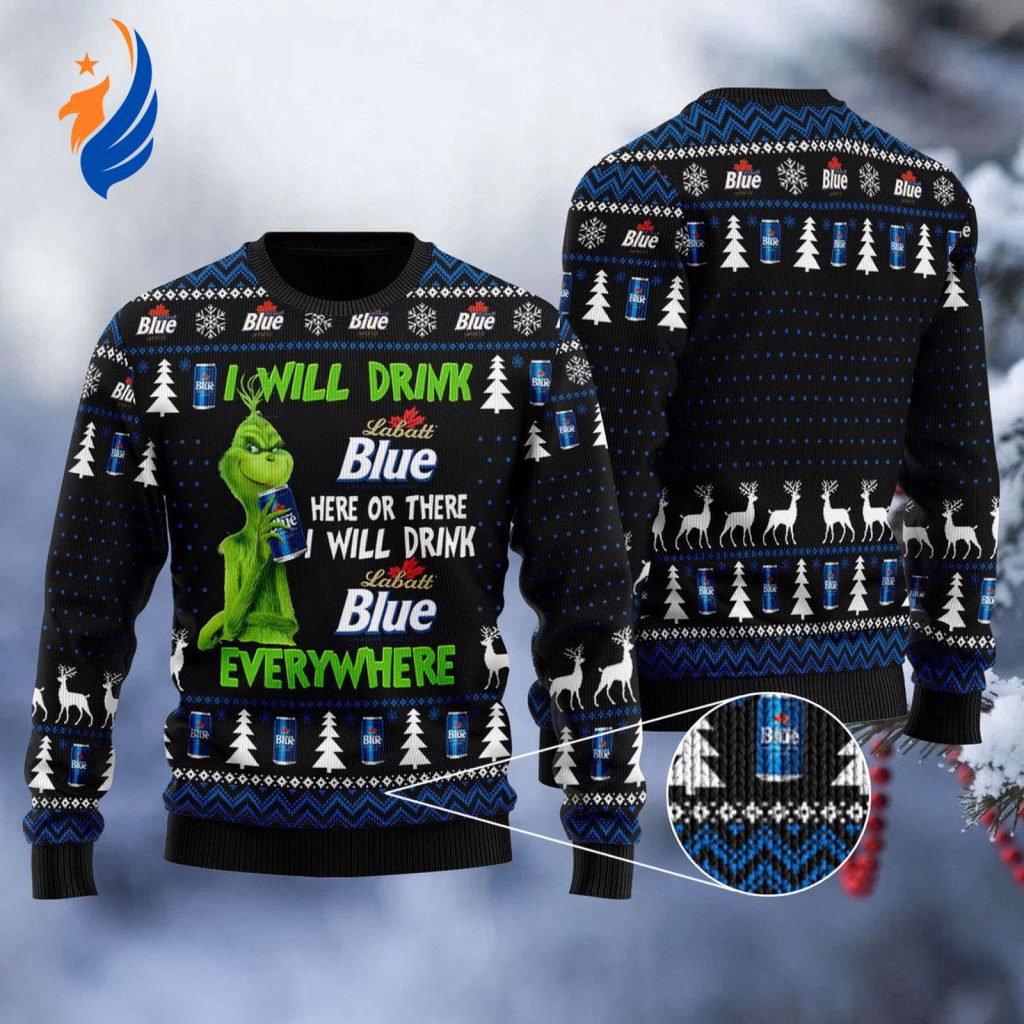 Get Festive with Labatt Blue Grinch Ugly Sweater – Perfect for Any Occasion! Get Festive with Labatt Blue Grinch Ugly Sweater – Perfect for Any Occasion!