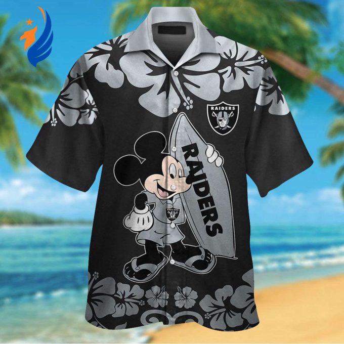 Las Vegas Raiders & Mickey Mouse Hawaiian Shirt: Unique Fan Gear for Sports Enthusiasts & Disney Lovers! Las Vegas Raiders & Mickey Mouse Hawaiian Shirt: Unique Fan Gear for Sports Enthusiasts & Disney Lovers!