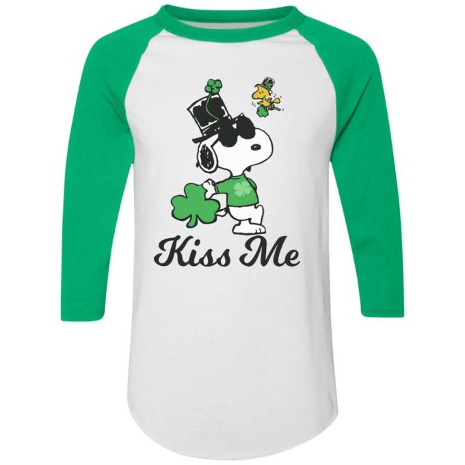 Leprechaun Woodstock Kiss Me Snoopy St Patricks Day Shirt – Festive Irish Green Tee for Luck & Fun!