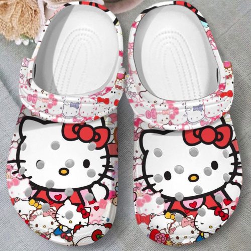 Lightweight And Durable Hello Kitty Clogs Shoes