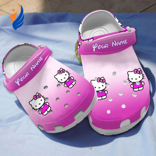 Lightweight And Durable Hello Kitty Cute Pink Clogs For Kids And Adults