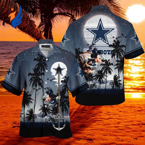 Dallas Cowboys Mickey Starry Night Hawaiian Shirt – Limited Edition NFL Apparel